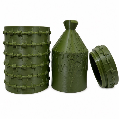 Акриловий водний для куріння з кришкою Green