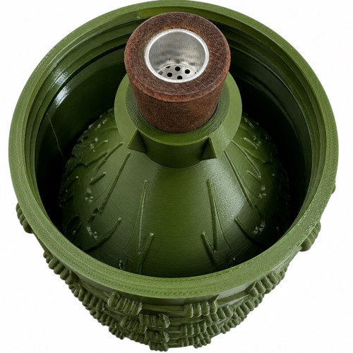 Акриловий водний для куріння з кришкою Green