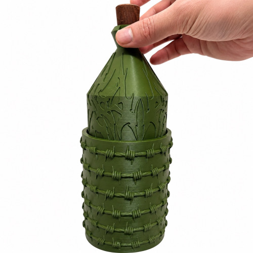 Акриловий водний для куріння з кришкою Green
