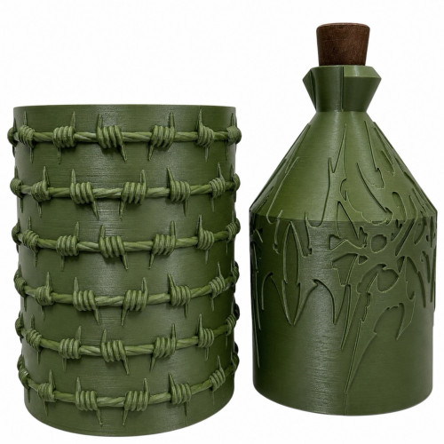 Акриловий водний для куріння з кришкою Green