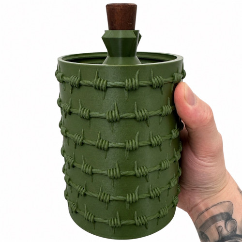 Акриловий водний для куріння з кришкою Green