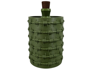 Акриловий водний для куріння з кришкою Green