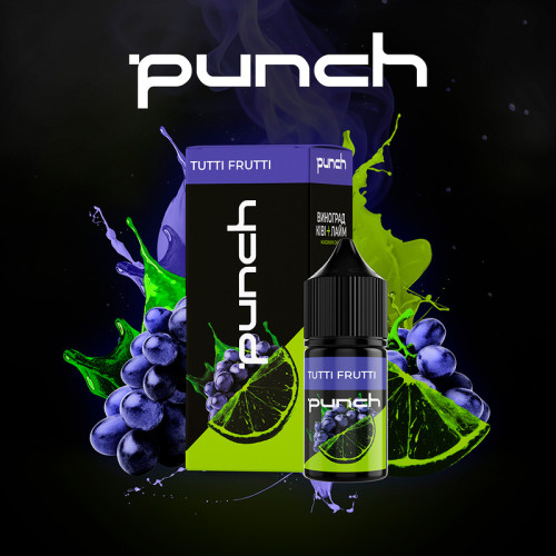 Набір для самозамішування Punch Tutti Frutt 30 мл 50 мг зі смаком винограду, ківі та лайму