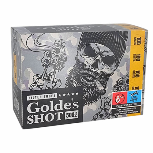 Гільзи для набивання сигарет 500 Golde's Shot - 8мм