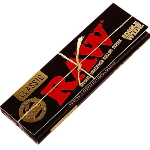 Папір для самокруток RAW Black Single Wide