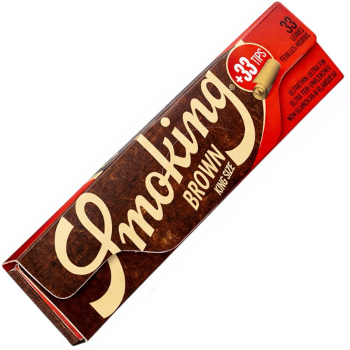 Папір для самокруток Smoking Brown 110 мм KS + Фільтри Tips
