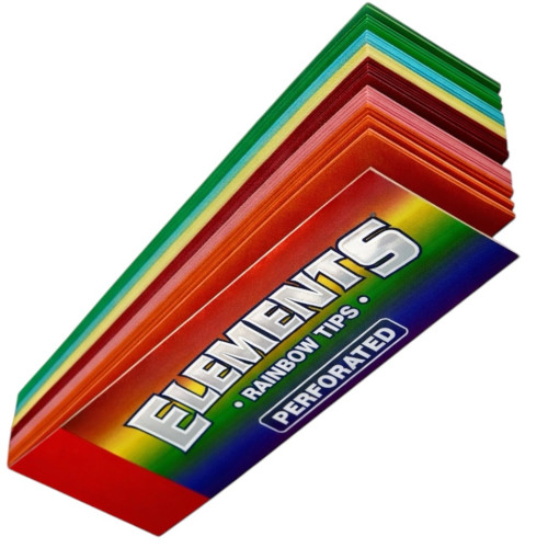 Картонні фільтри для самокруток Elements Raibow Tips (50 шт)