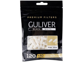 Фільтри для самокуток GULIVER BLACK AND WHITE 6/15 (160 шт.)