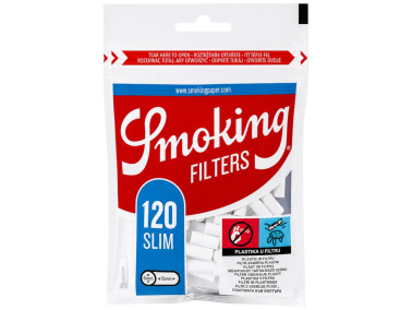 Фільтри для самокуток SMOKING SLIM 6х15 мм (120 шт)