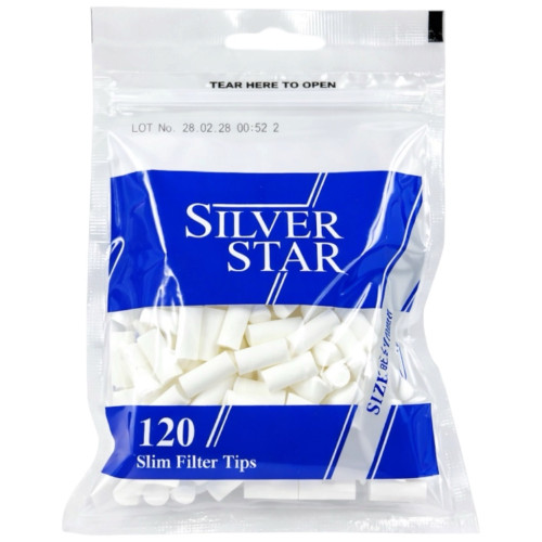 Фільтри для самокруток Silver Star 6х15мм
