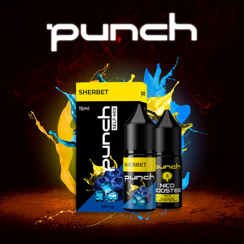 Набір для самозамішування Punch Sherbet 30 мл 50 мг зі смаком щербету з чорниці і лимона