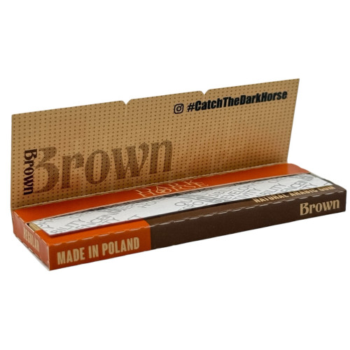 Папір для самокруток DARK HORSE BROWN WOOD UNBLEACHED