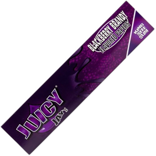 Папір для самокруток JUICY JAY’S BLACKBERRY BRANDY KING SIZE SLIM зі смаком ожини