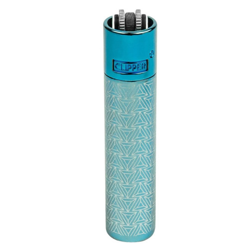 Запальничка метал Clipper Display Blue