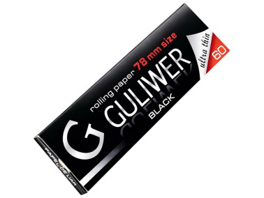 Папір для самокруток GULIWER BLACK 78мм