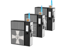 Портсигар із USB запальничкою + п'єзо на 20 сиг