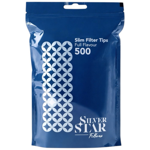 Фільтри для самокруток Silver Star 6х15мм 500 шт.
