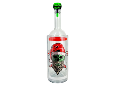 Бонг - Воднік для куріня з скла «Scull» Новорічний