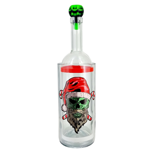 Бонг - Воднік для куріня з скла «Scull» Новорічний