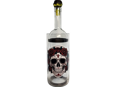 Бонг - Воднік для куріня з скла «Rose Skull» 