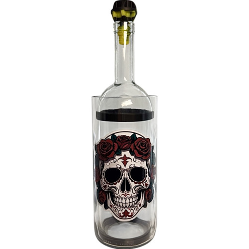 Бонг - Воднік для куріня з скла «Rose Skull»