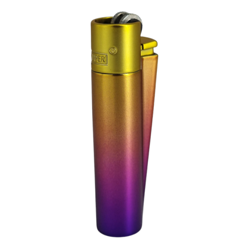 Запальничка Clipper метал Golden Purple (мат)