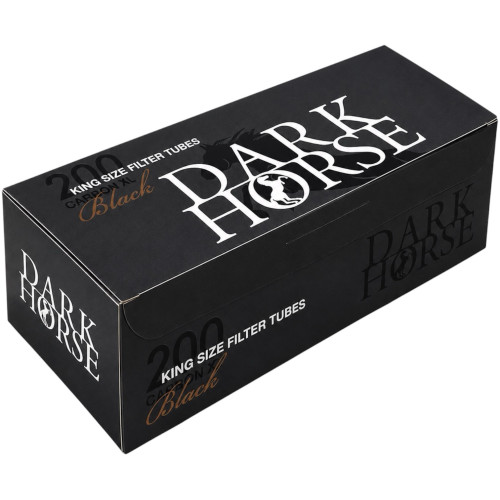 Гільзи для цигарок Dark Horse Carbon Black King Size 200 шт 24 мм