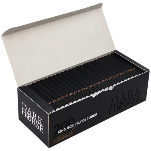 Гільзи для цигарок Dark Horse Carbon Black King Size 200 шт 24 мм