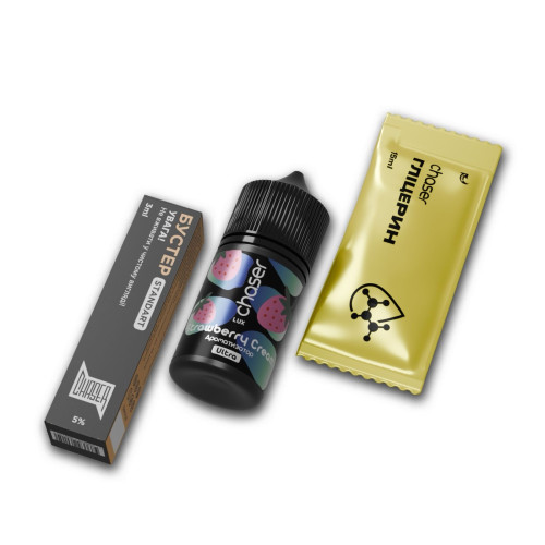 Набір для самозамісу Chaser Lux Strawberry Cream 65 мг 30 мл зі смаком полуничного крему