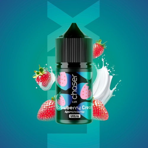 Набір для самозамісу Chaser Lux Strawberry Cream 65 мг 30 мл зі смаком полуничного крему