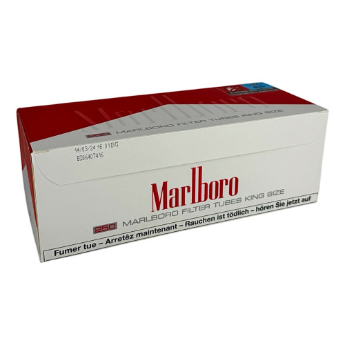 Гільзи для сигарет "Marlboro" (червоні) 250 шт. 24 мм