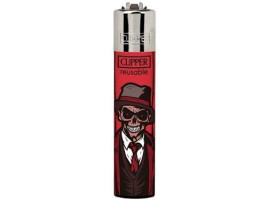 Зажигалка Clipper mini "Stylish Skulls" #1