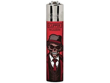 Запальничка Clipper mini "Stylish Skulls" #1