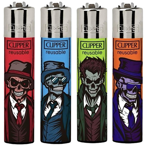 Запальничка Clipper mini "Stylish Skulls"