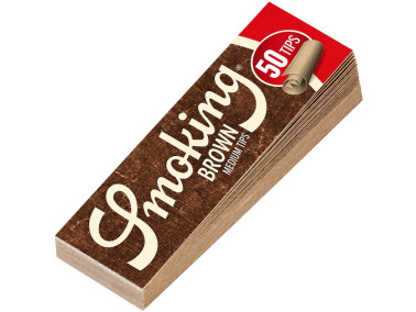 Фільтри для самокуток SMOKING BROWN TIPS (50 шт)