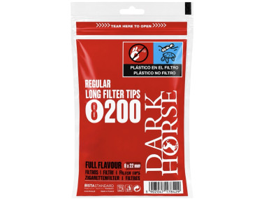 Фільтри для самокруток Dark Horse Rerular Long 8х22 мм (200 шт)