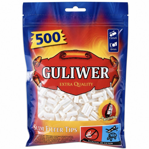 Фільтри для самокруток Guliwer Slim 6х15 мм 500 шт