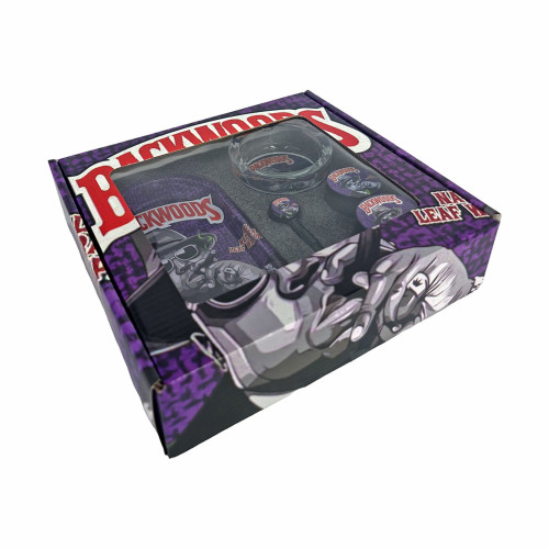 Набір для куріння трави з трубкою з 5 предметів "Backwoods" PURPLE