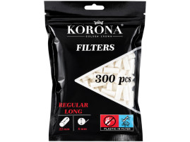 Фільтри для самокруток KORONA REGULAR LONG 8х22 мм (300 шт)
