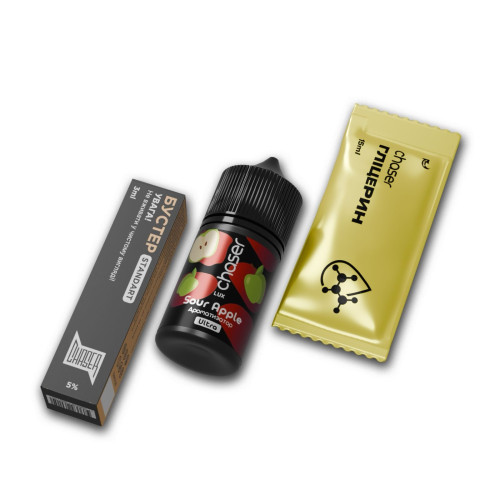 Набір для самозамісу Chaser Lux Sour Apple 50 мг 30 мл зі смаком кислого яблука