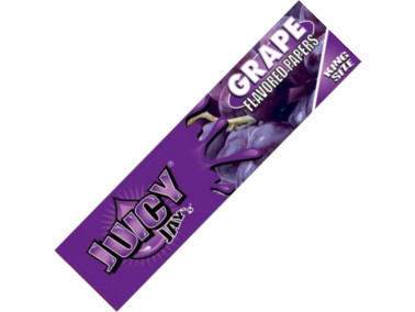Папір для самокруток JUICY JAY’S GRAPE KING SIZE SLIM зі смаком винограду
