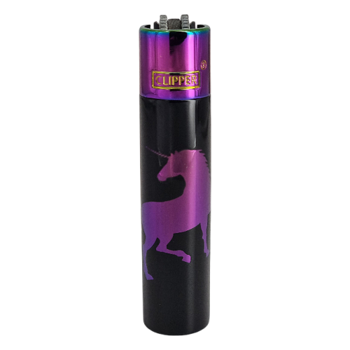 Запальничка Clipper метал Unicorn Ice