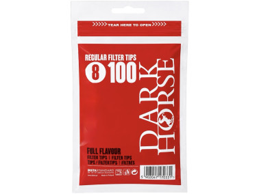 Фільтри для самокруток Dark Horse Rerular 8х15 мм (100 шт)