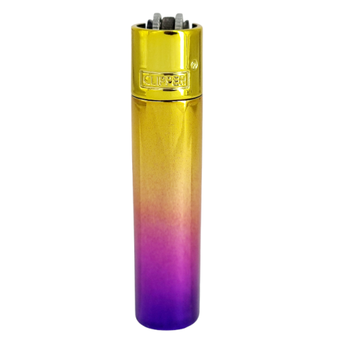 Запальничка Clipper метал Golden Purple (глянец)