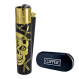 Запальничка Clipper метал Skull Gold