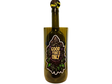Водний бонг для куріння «Good Vibes Only» Black