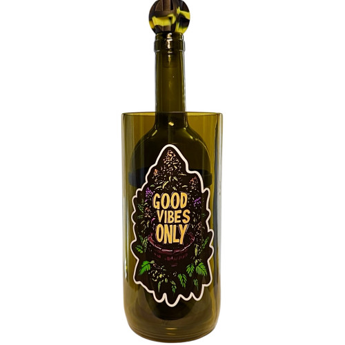 Водний бонг для куріння «Good Vibes Only» Black
