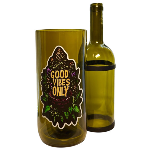 Водний бонг для куріння «Good Vibes Only» Black