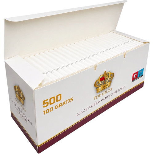 Гільзи для цигарок з білим фільтром TOPGILZA White 500шт