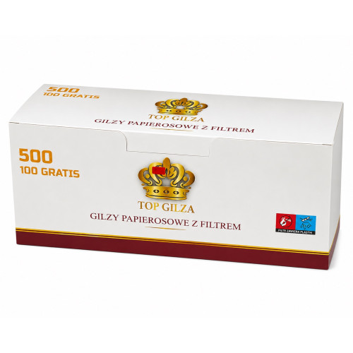Гільзи для цигарок з білим фільтром TOPGILZA White 500шт
